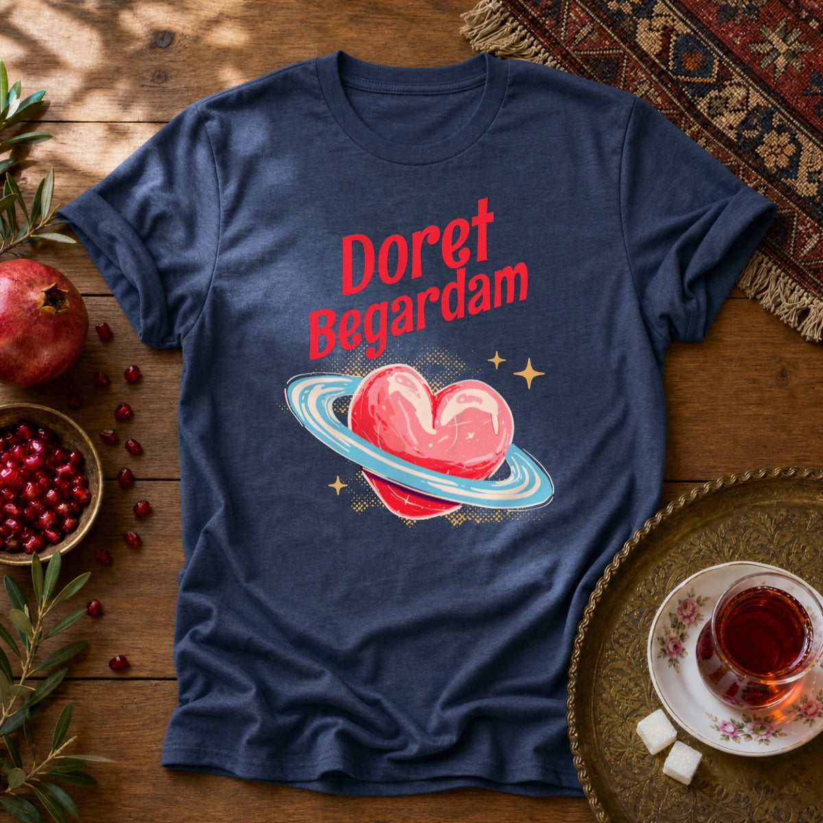 Doret Begardam Unisex T-Shirt - Navy