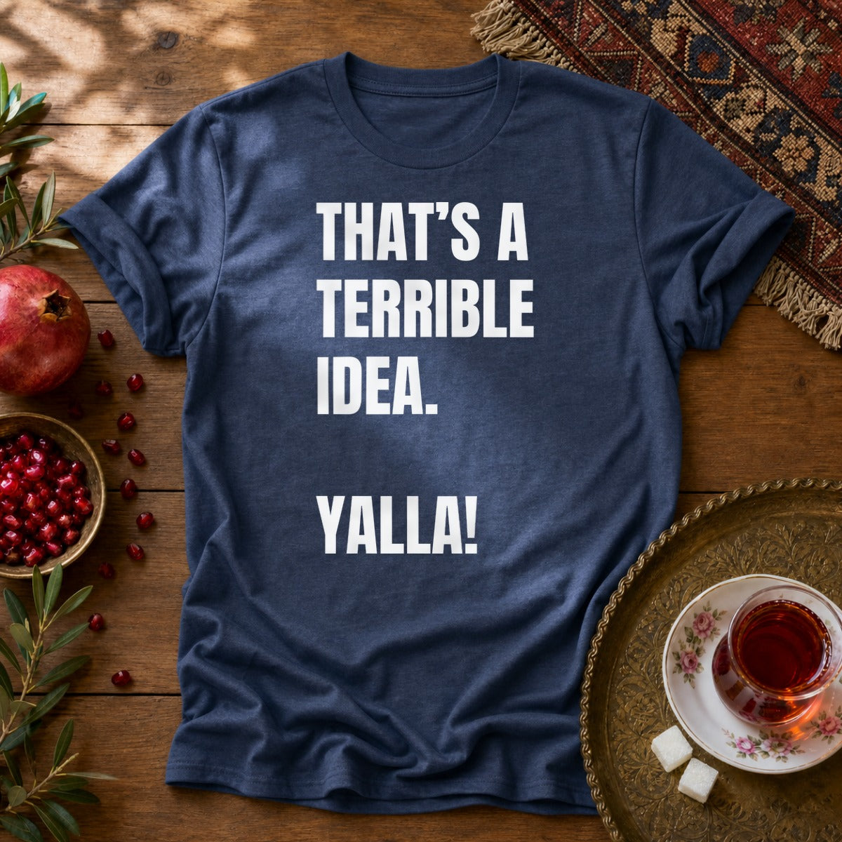 Yalla! Unisex T-Shirt - Navy
