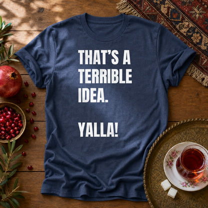 Yalla! Unisex T-Shirt - Navy