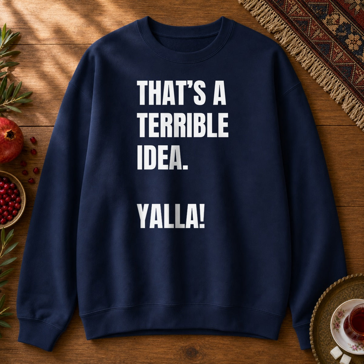 Yalla! Sweatshirt - Navy