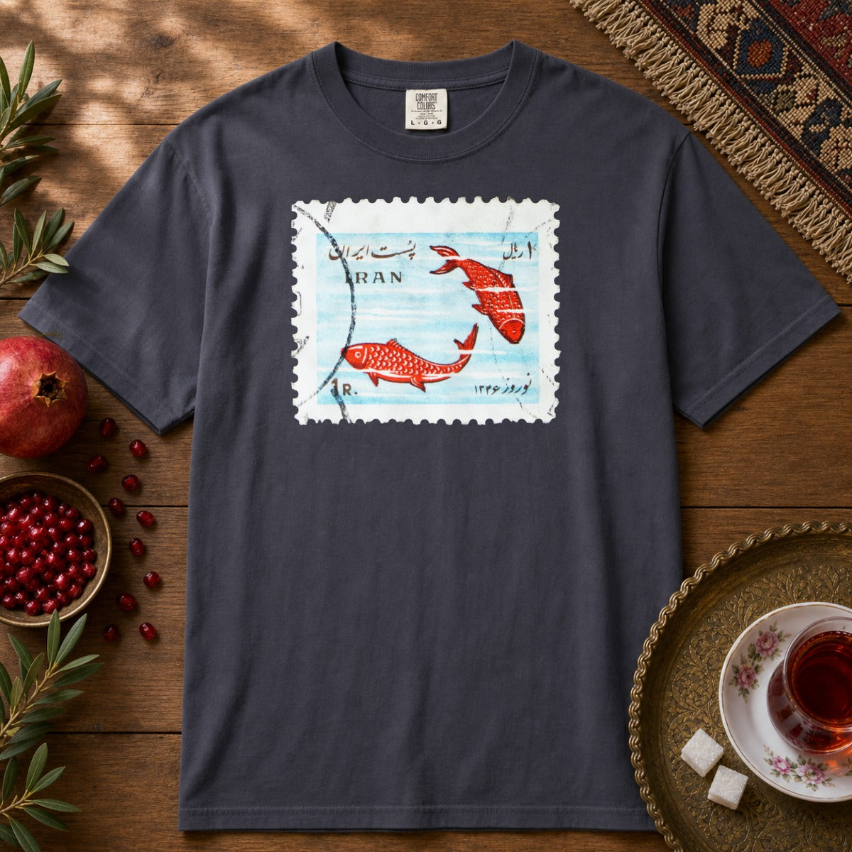 Nowruz Mahi Premium Tee - Navy