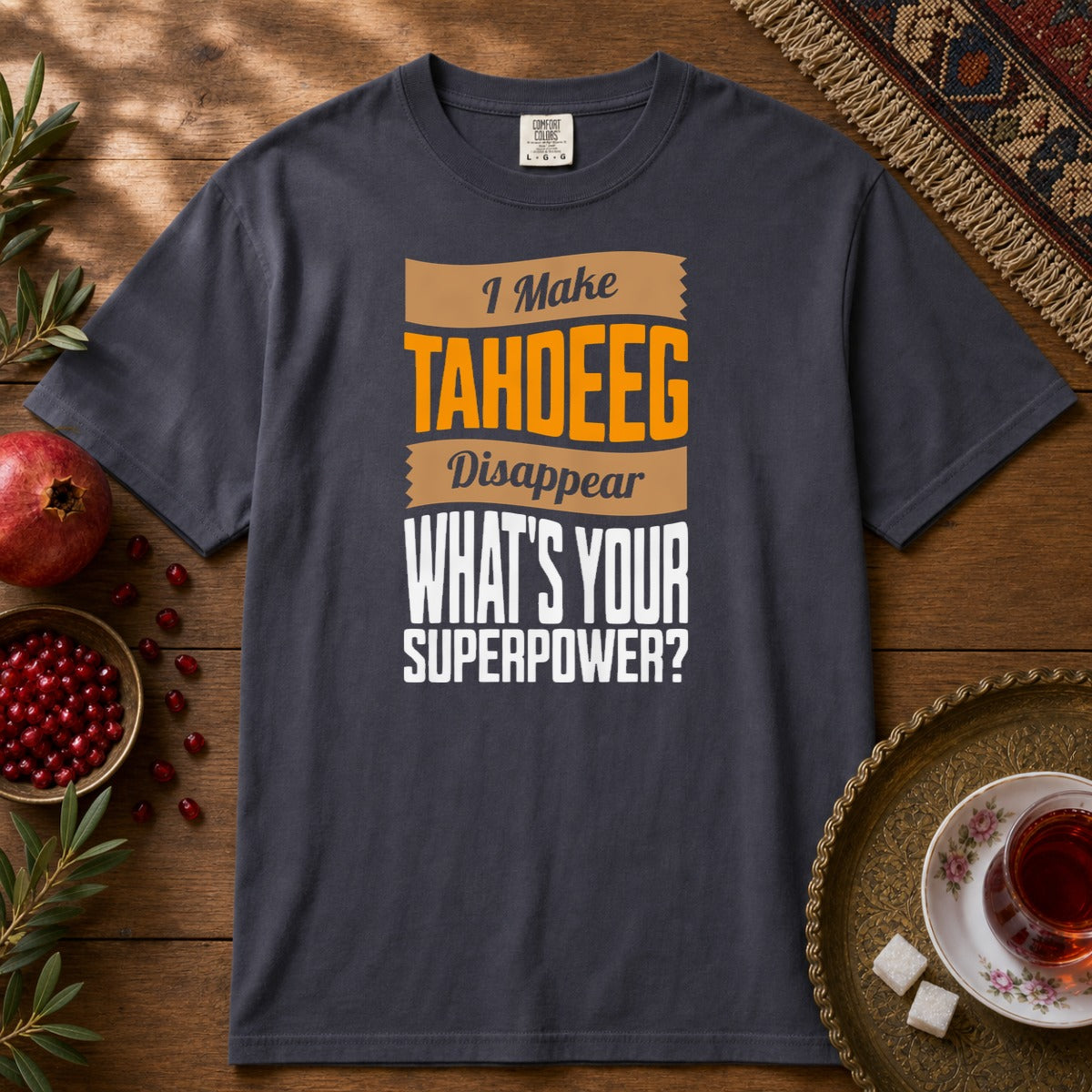 I make Tahdeeg disappear Premium Tee - Navy