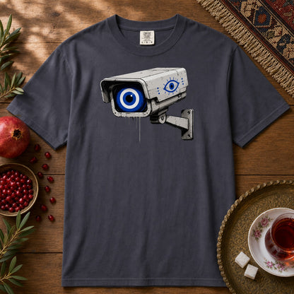 Evil Eye Watching Premium Tee - Navy