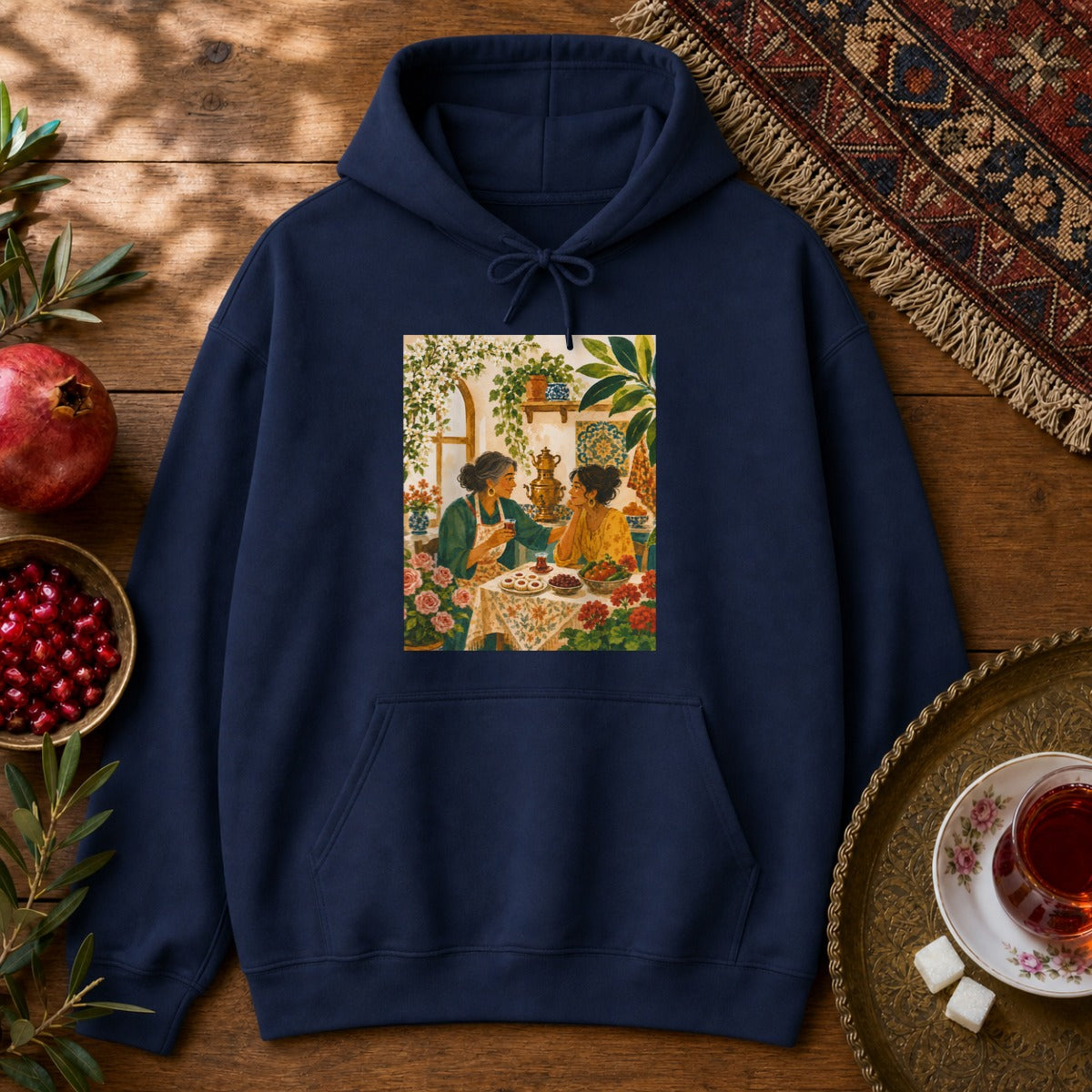 Maman's Kitchen Hoodie - Navy