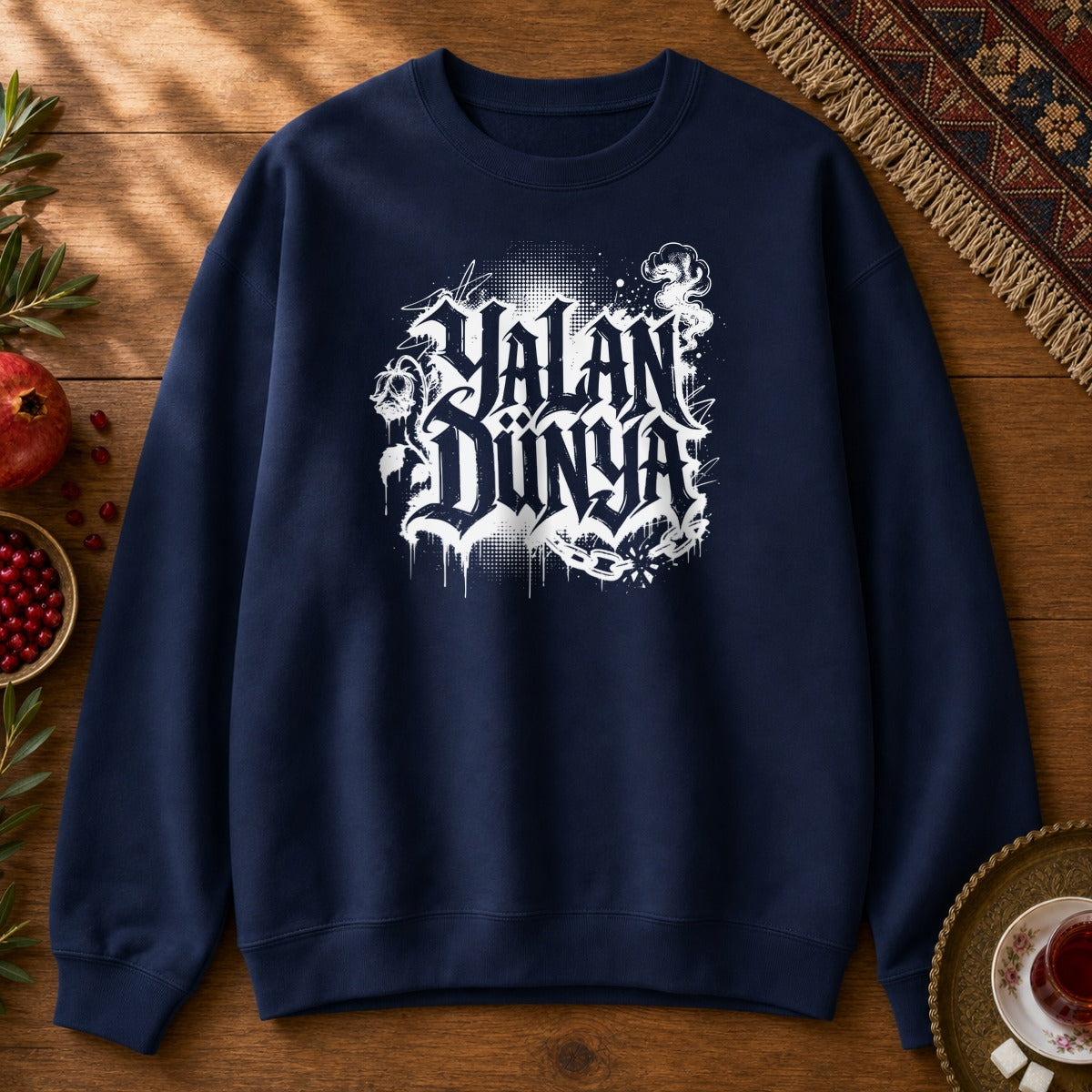 Yalan Dunya Sweatshirt - Navy