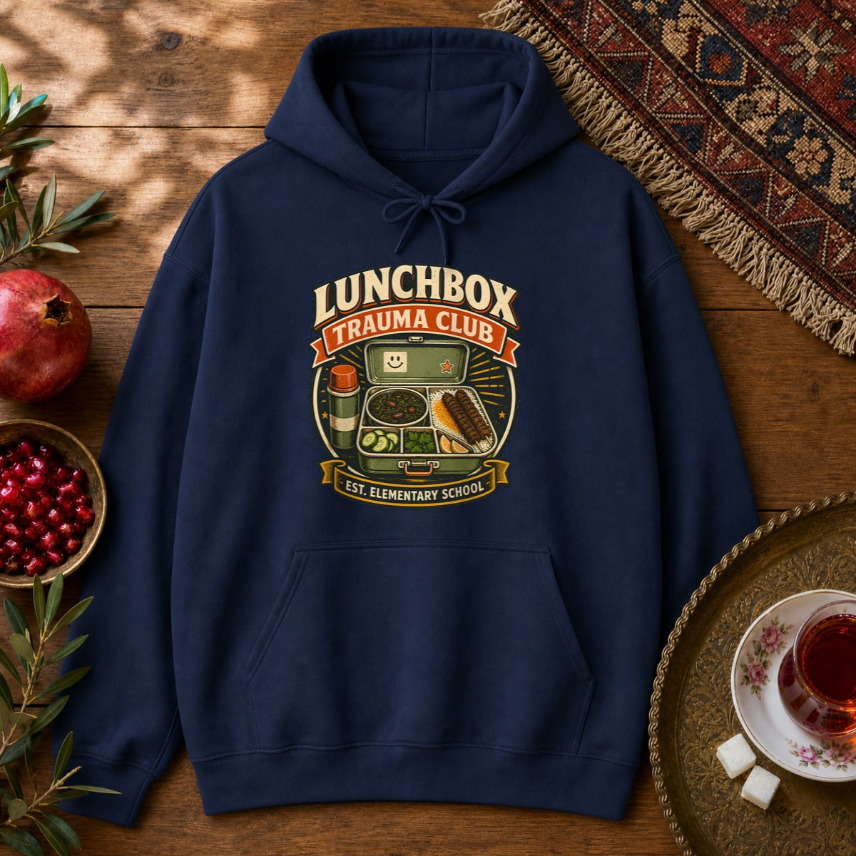 Lunchbox Trauma Club Hoodie - Navy