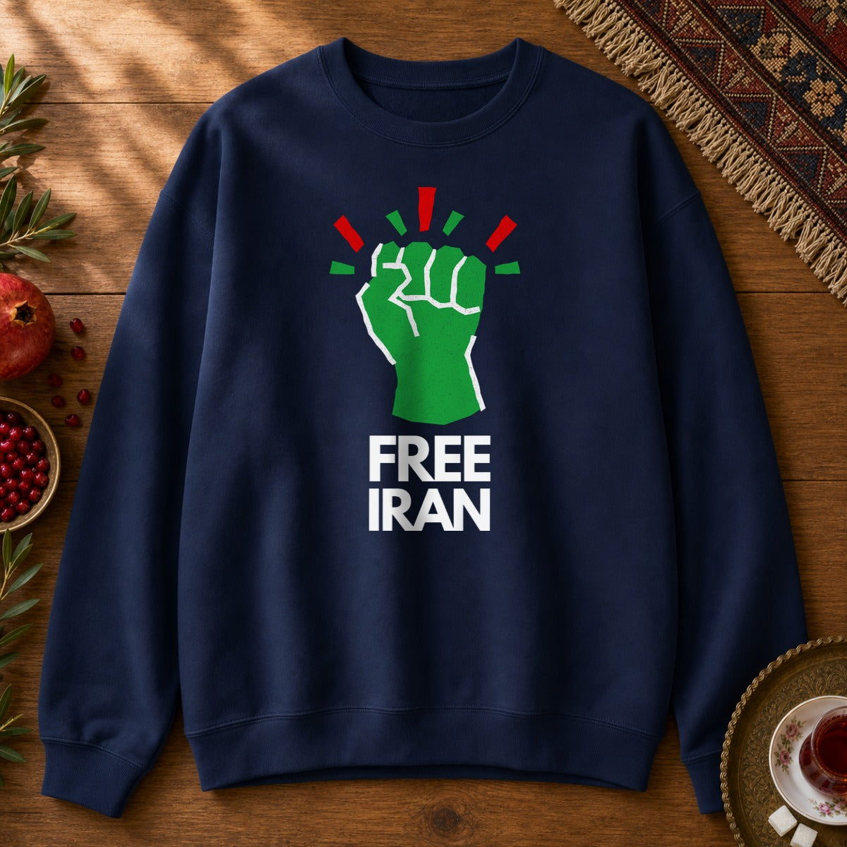 Free Iran Sweatshirt - Navy