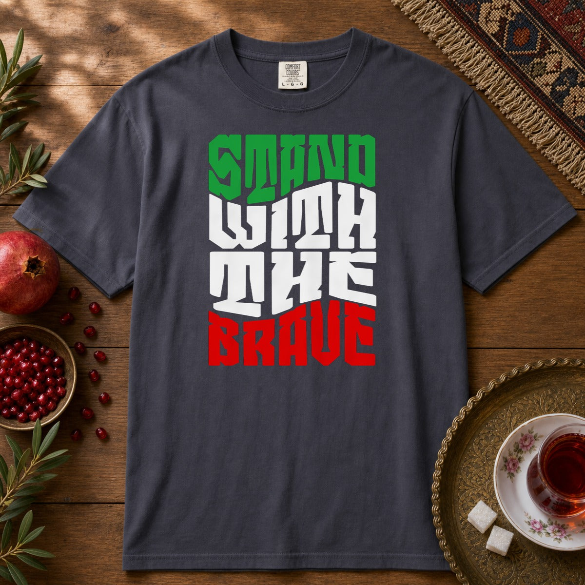 Stand with the Brave Premium Tee - Navy