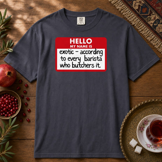 My Name Is Exotic Premium Tee - Navy