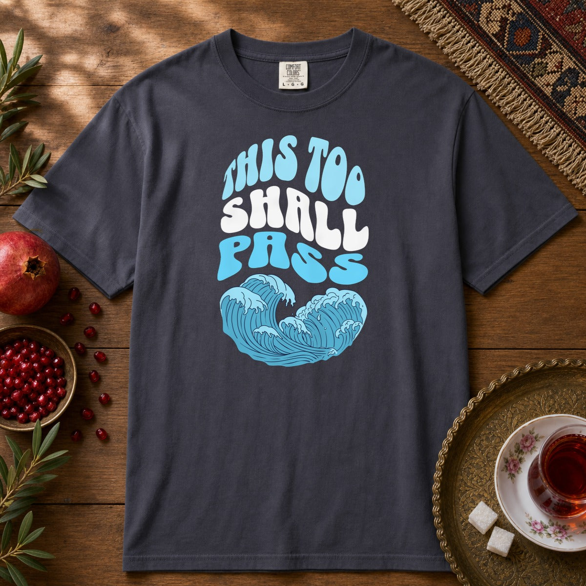 This too shall pass Premium Tee - Navy