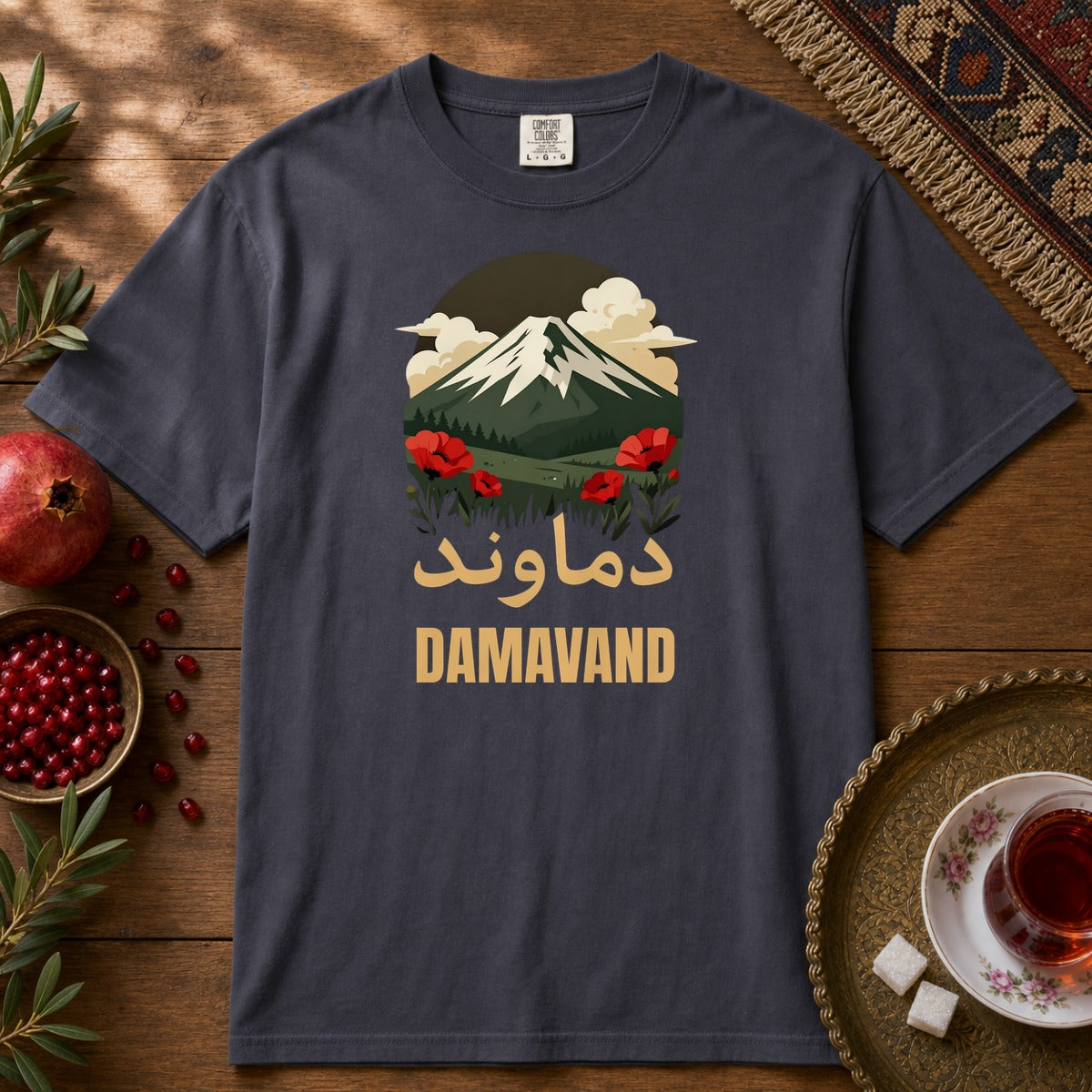 Damavand Dream Premium Tee - Navy