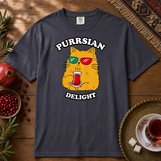 Purrsian Delight Premium Tee - Navy