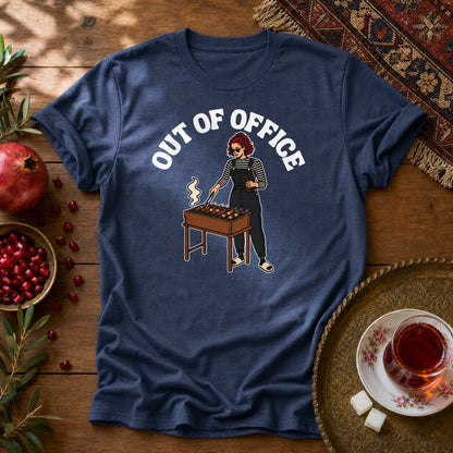 Out of Office - Female Unisex T-Shirt - Navy