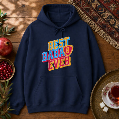 Best Baba Ever - Shield Hoodie - Navy