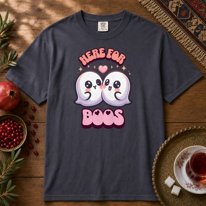 Here for Boos Premium Tee - Navy