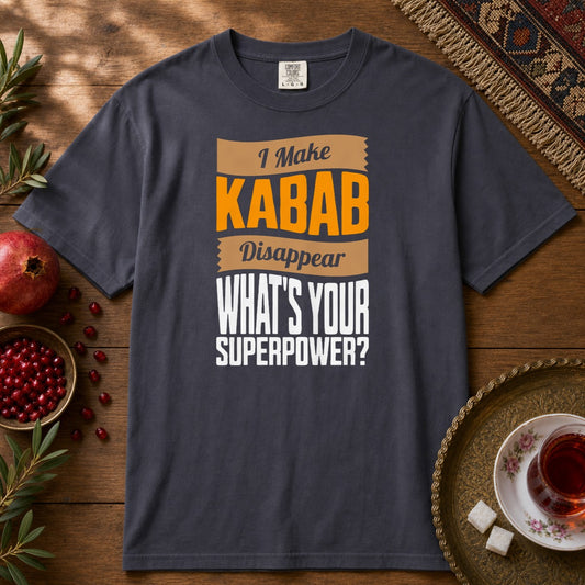 I make Kabab Disappear Premium Tee - Navy