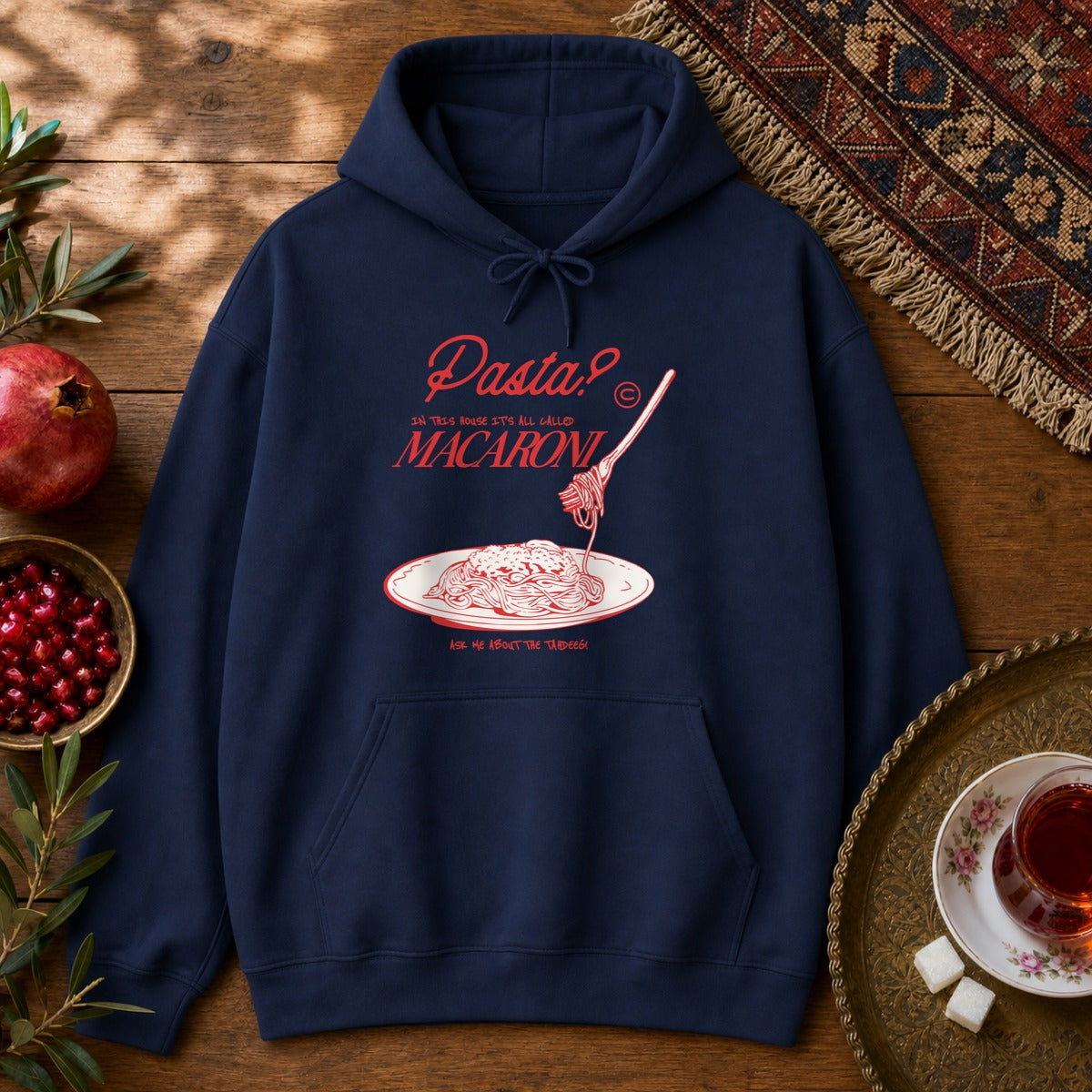 It's All Macaroni Hoodie - Navy