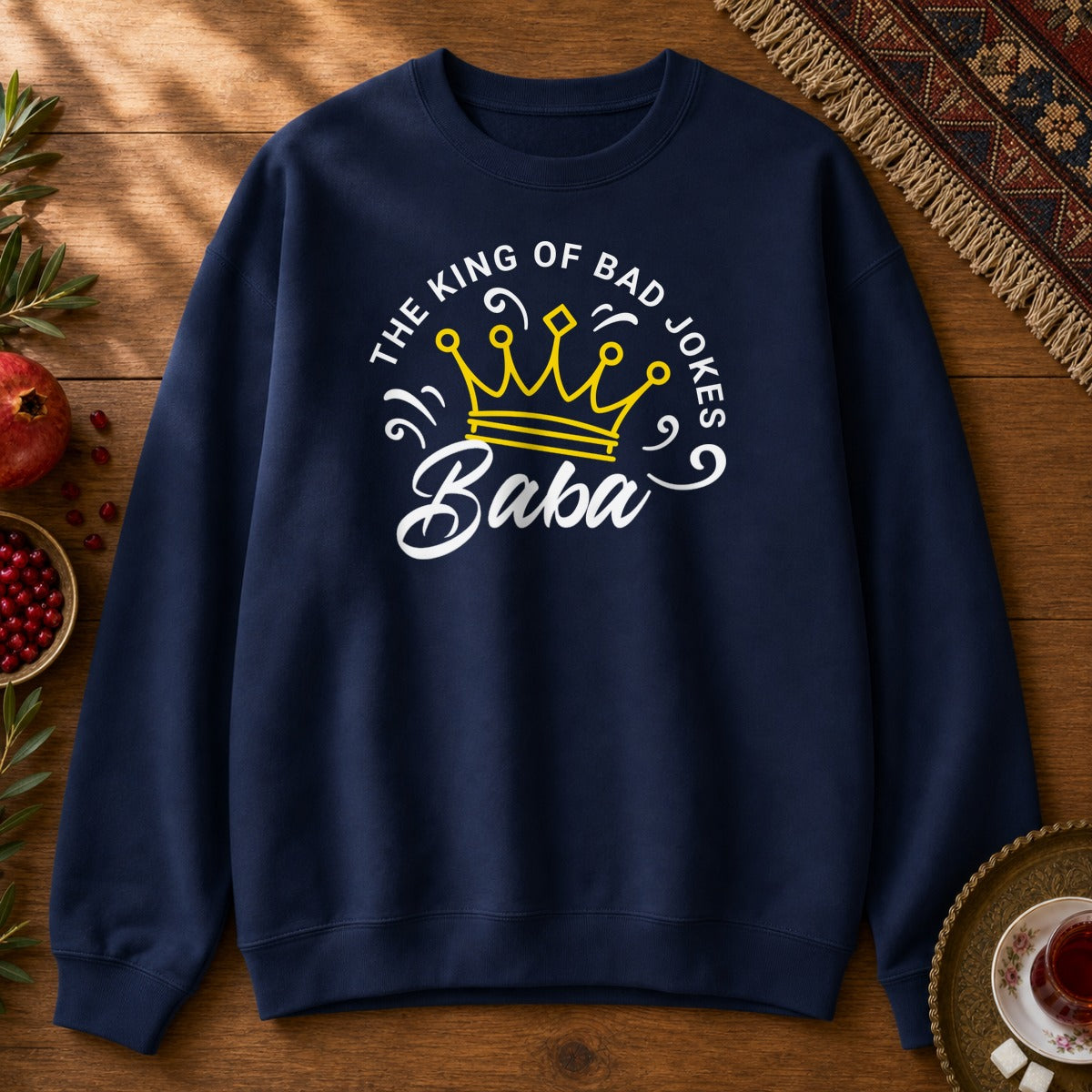 Baba - Bad Jokes King Sweatshirt - Navy
