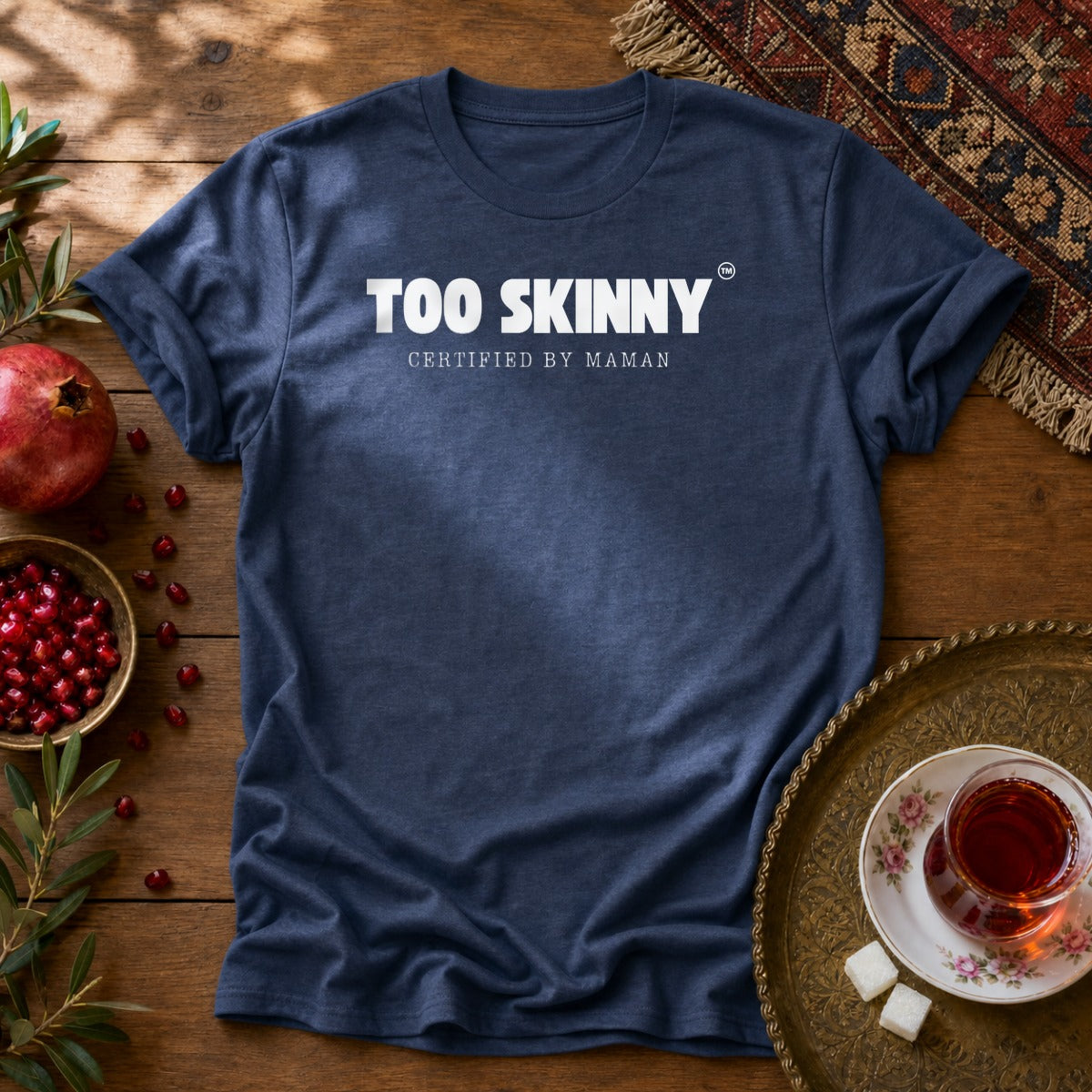 Too Skinny Unisex T-Shirt - Navy