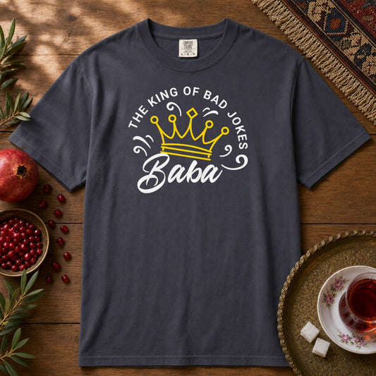 Baba - Bad Jokes King Premium Tee - Navy