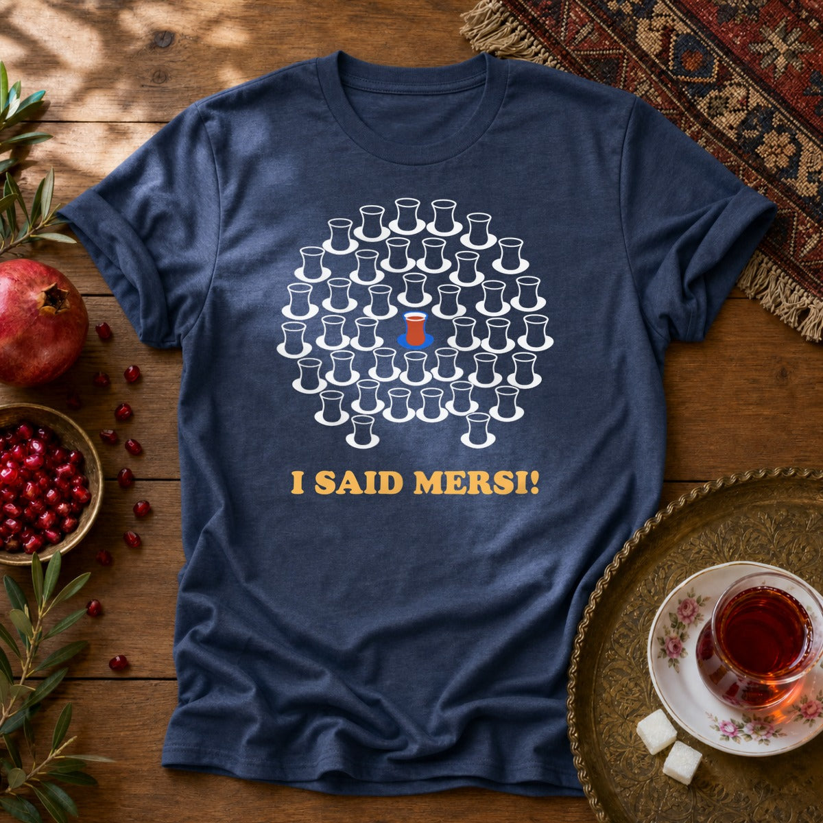 I Said Mersi Unisex T-Shirt - Navy
