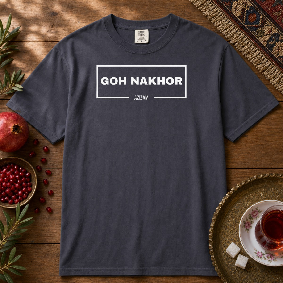 Goh Nakhor  Premium Tee - Navy