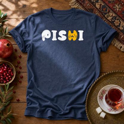 Pishi Type Unisex T-Shirt - Navy