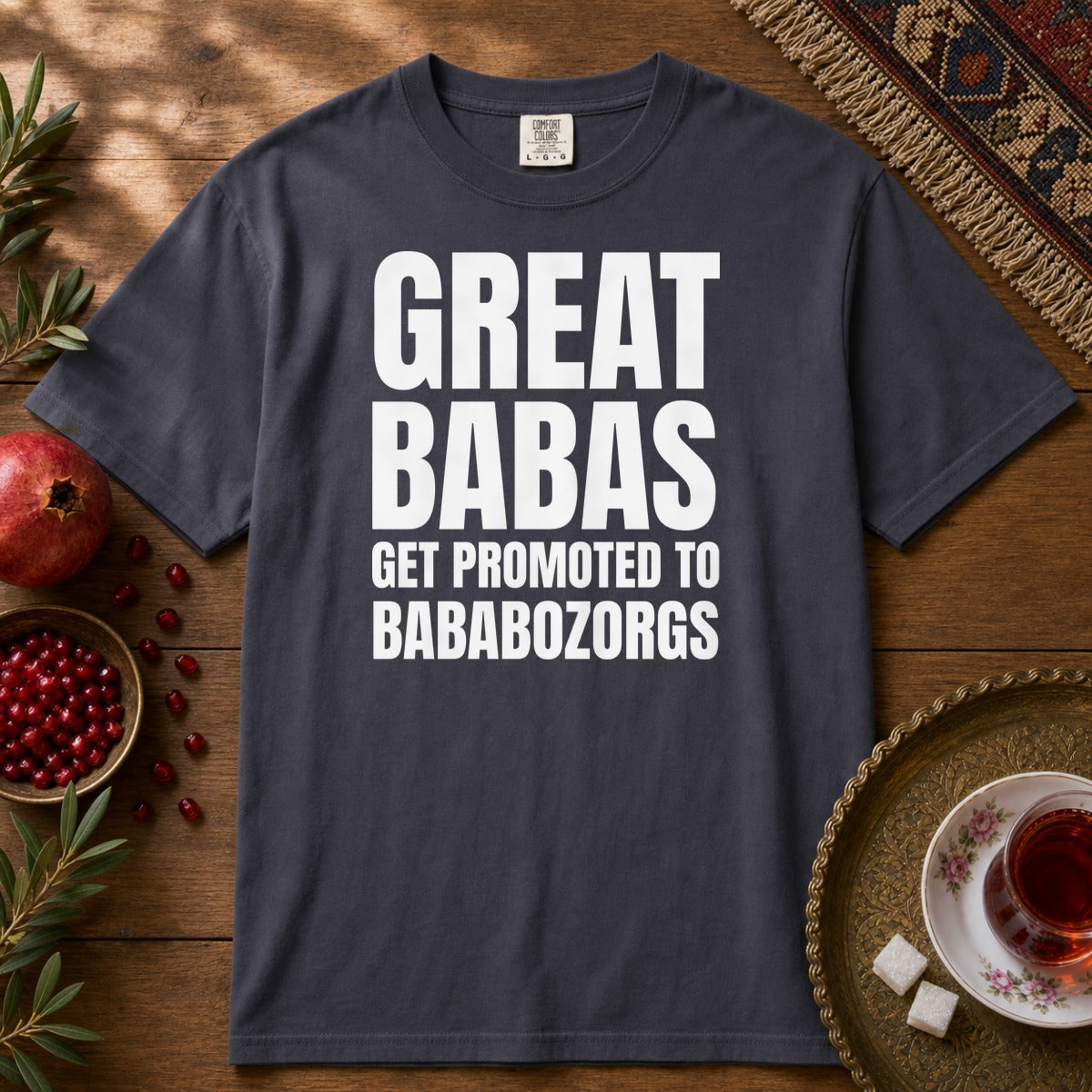 Great Babas Get Promoted to Bababozorgs  Premium Tee - Navy