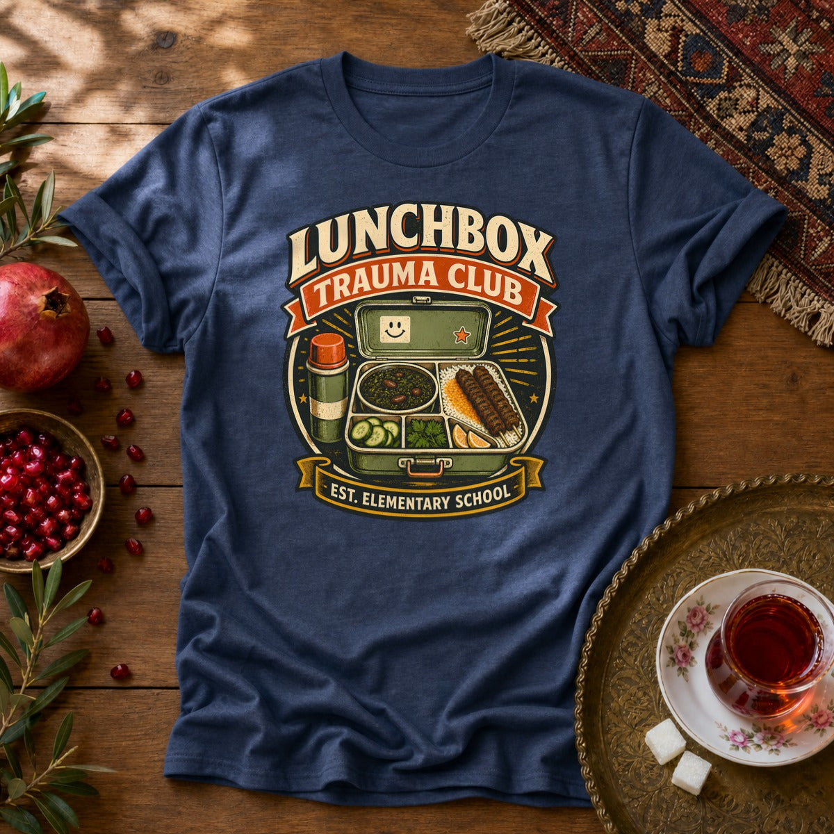 Lunchbox Trauma Club Unisex T-Shirt - Navy