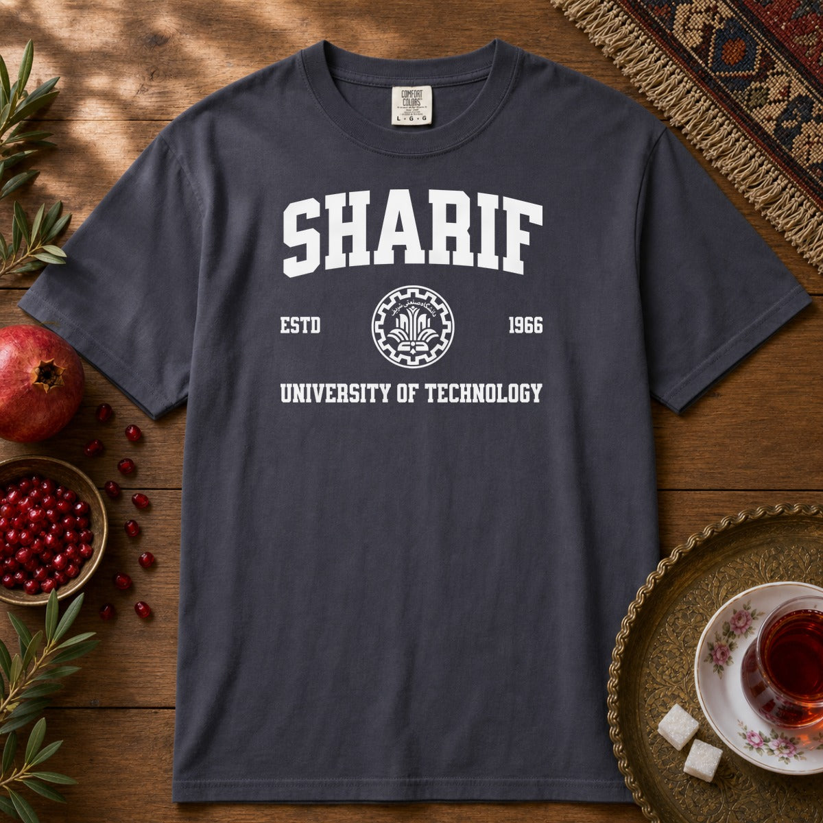 Sharif University Premium Tee - Navy