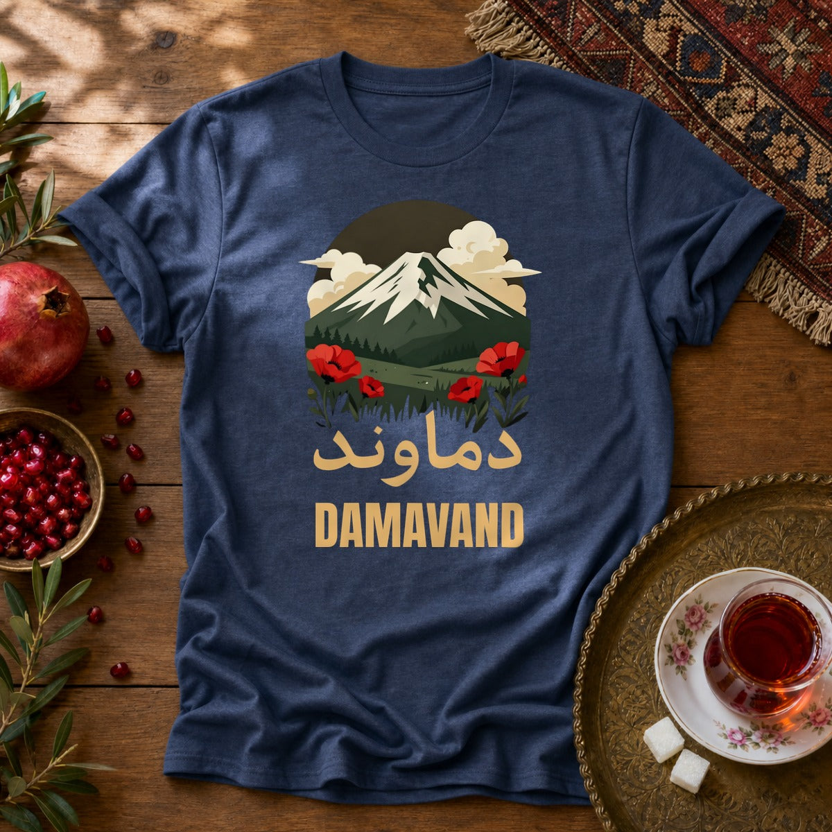 Damavand Dream Unisex T-Shirt - Navy