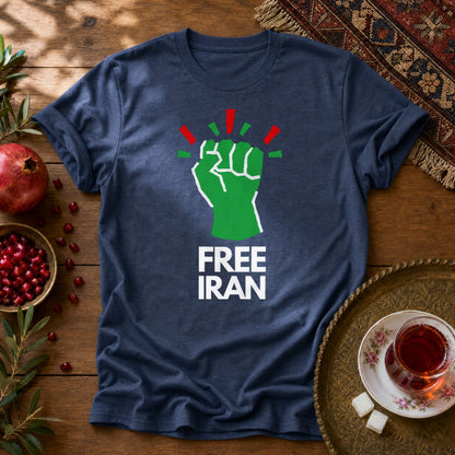 Free Iran Unisex T-Shirt - Navy