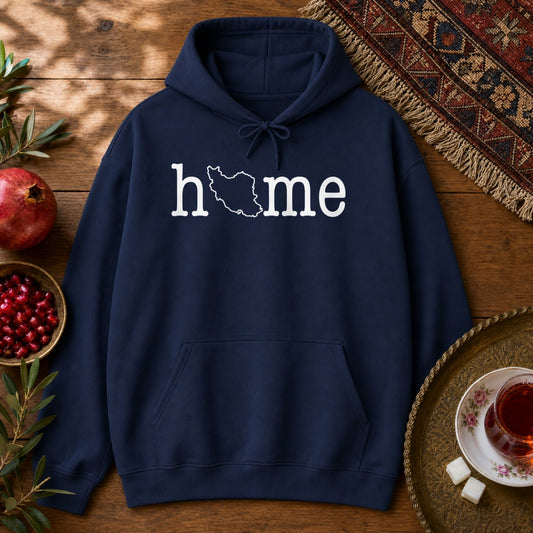 Iran Home Map Hoodie - Navy