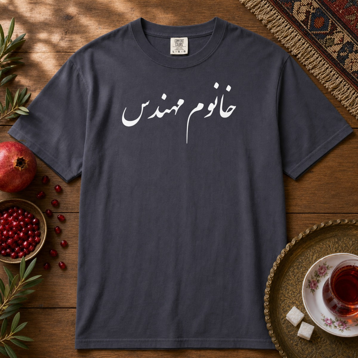 Khanoom Mohandes Premium Tee - Navy