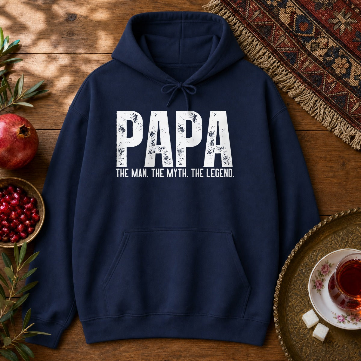 Papa, the myth Hoodie - Navy