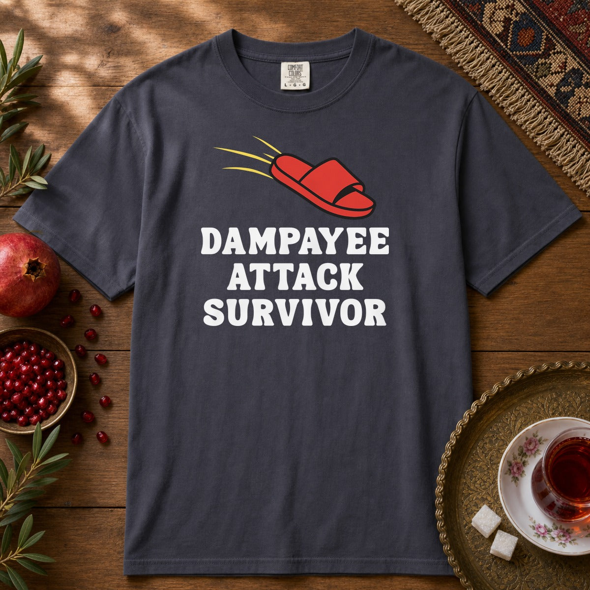 Dampayee Attack Survivor Premium Tee - Navy