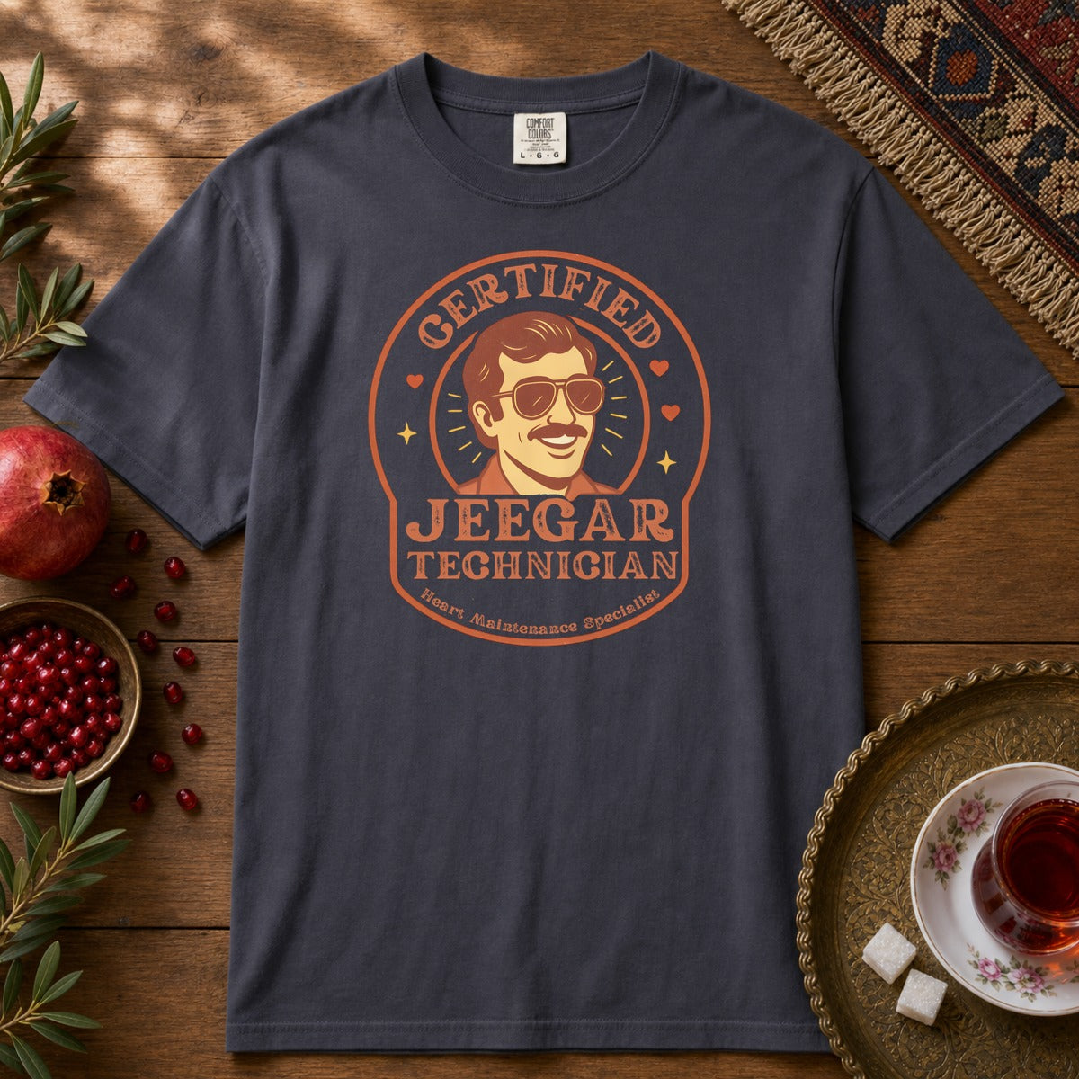 Certified Jeegar Technician Premium Tee - Navy