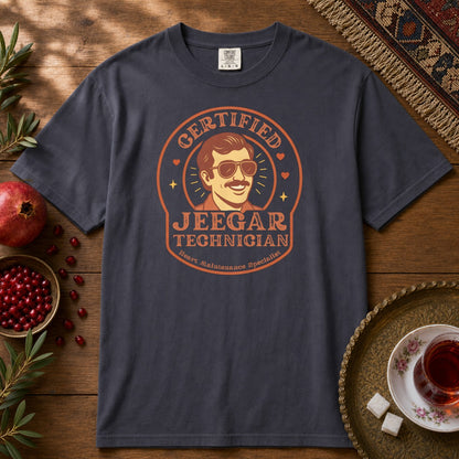 Certified Jeegar Technician Premium Tee - Navy