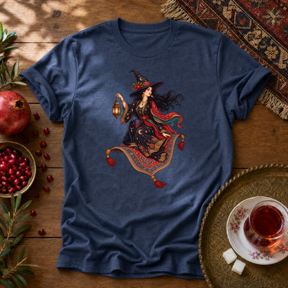 Witch and the Magic Carpet Unisex T-Shirt - Navy