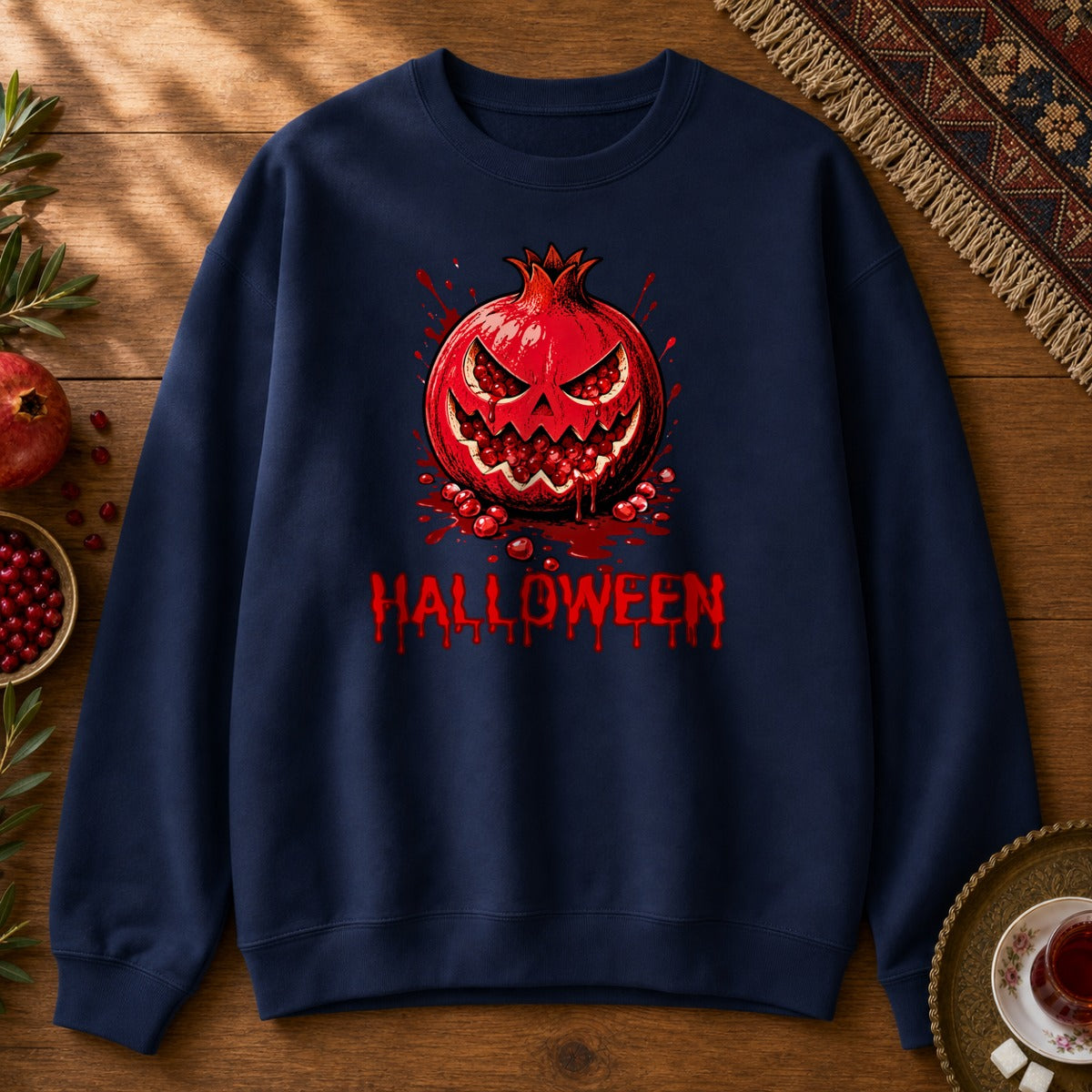 Halloween Anar Sweatshirt - Navy