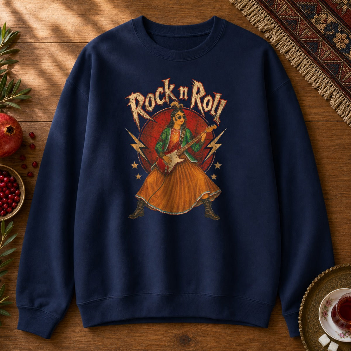 Rock n Roll Sweatshirt - Navy
