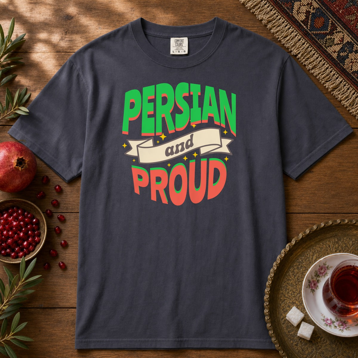 Persian & Proud Premium Tee - Navy