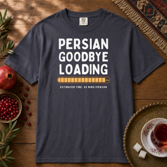 Persian Goodbye Loading Premium Tee - Navy
