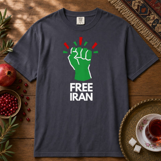 Free Iran Premium Tee - Navy