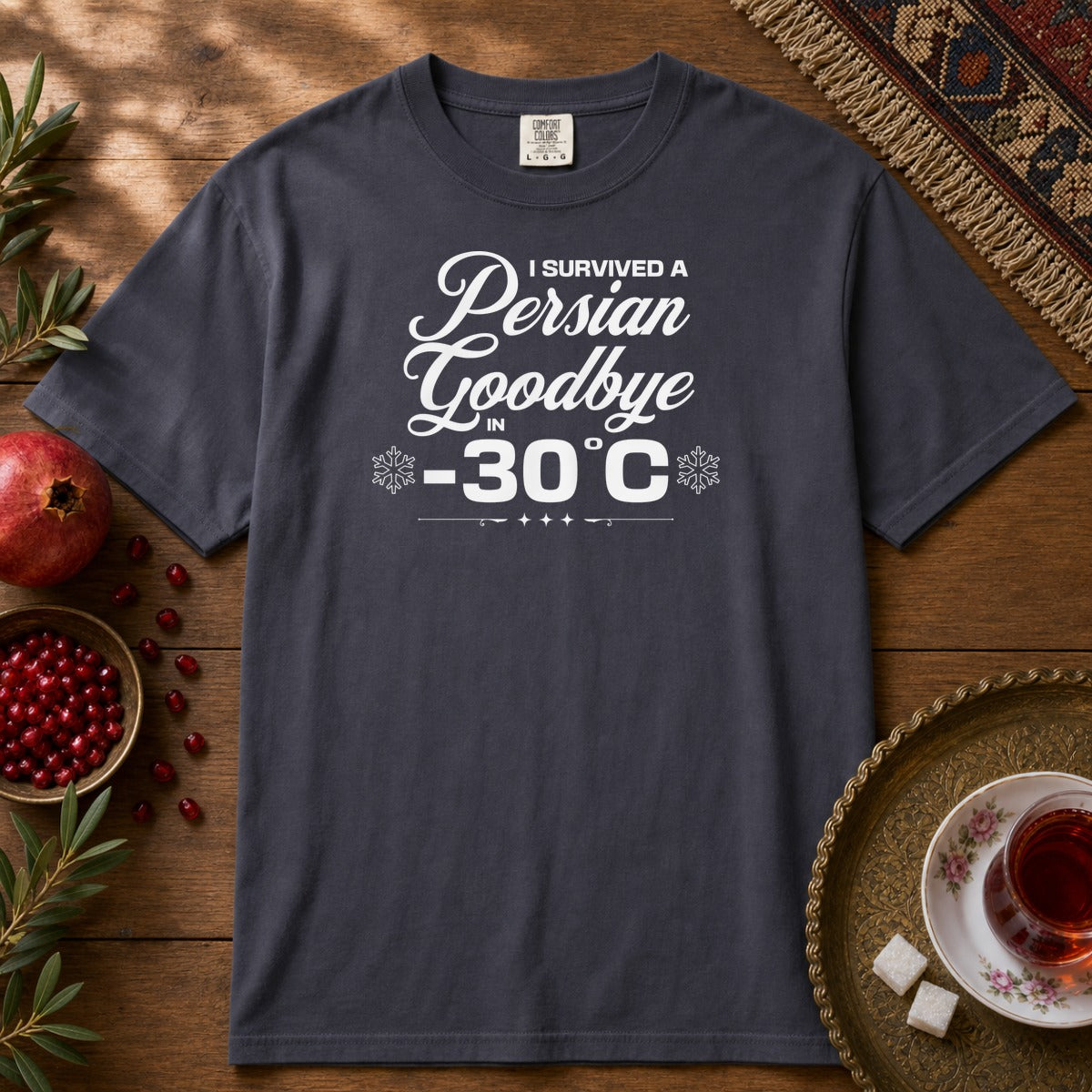 Persian Goodbye Survivor Premium Tee - Navy