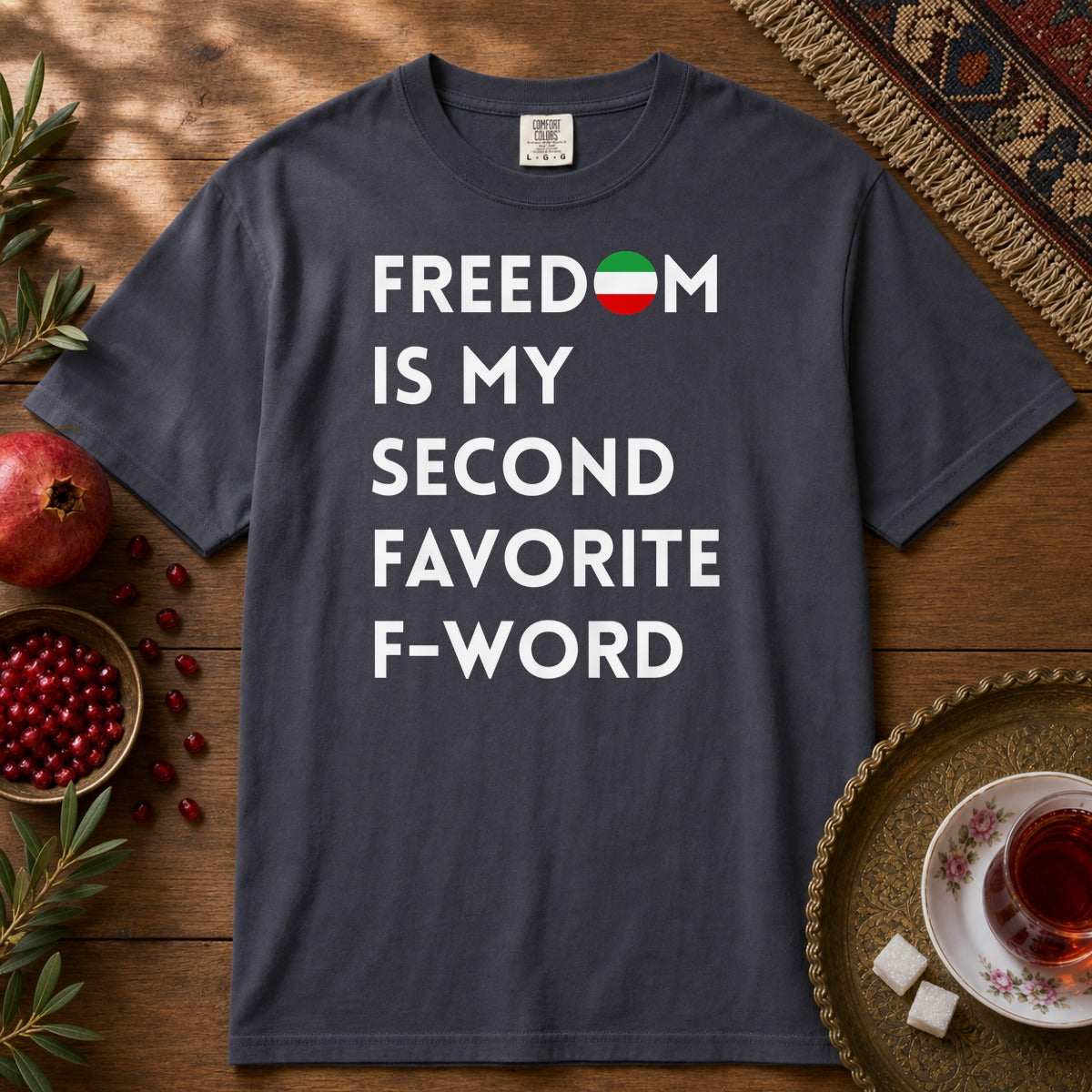 Freedom is my Second Favorite F-word Premium Tee - Navy