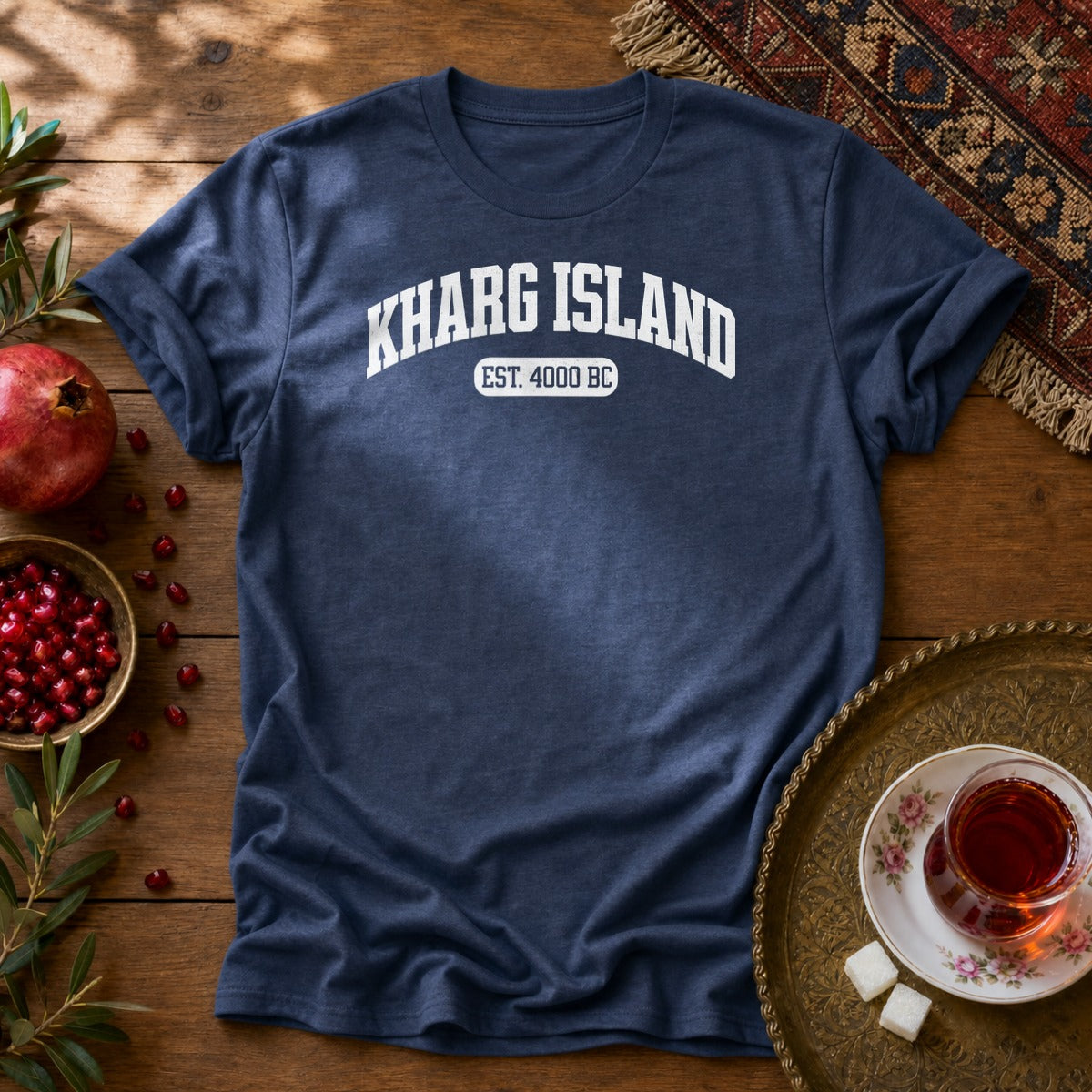 Kharg Island Est. 4000 BC Unisex T-Shirt - Navy