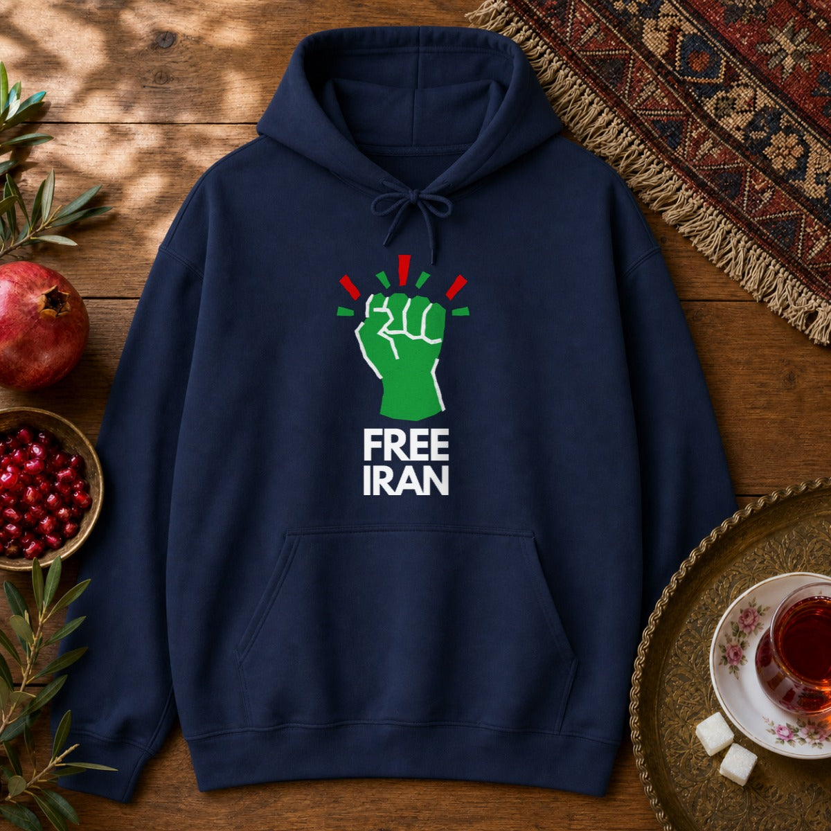 Free Iran Hoodie - Navy