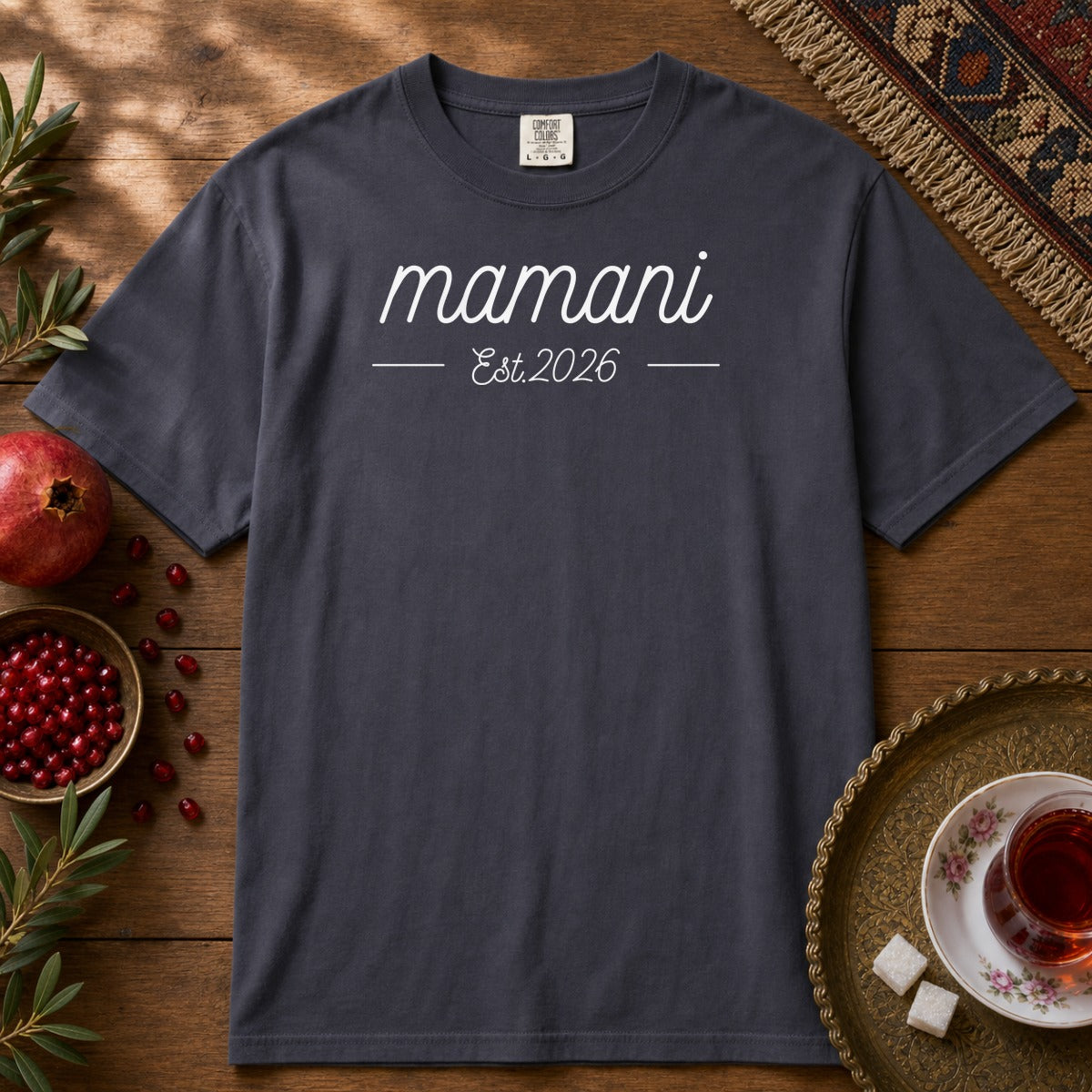 Mamani, Est 2026 Premium Tee - Navy