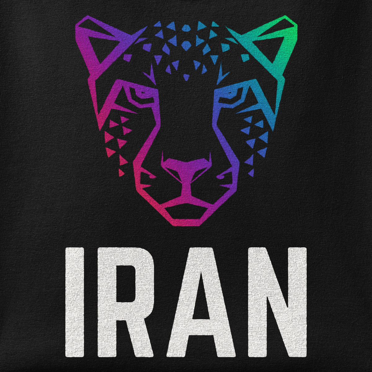 Close-up of the Persian Cheetah print showing ink detail on the fabric
